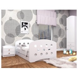 Postelja s predalom Happy Design Krogci